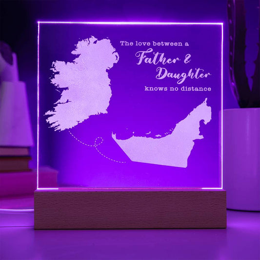 Father & Daughter Quote Gift - Long Distance Irish Gift - Ireland to Dubai UAE